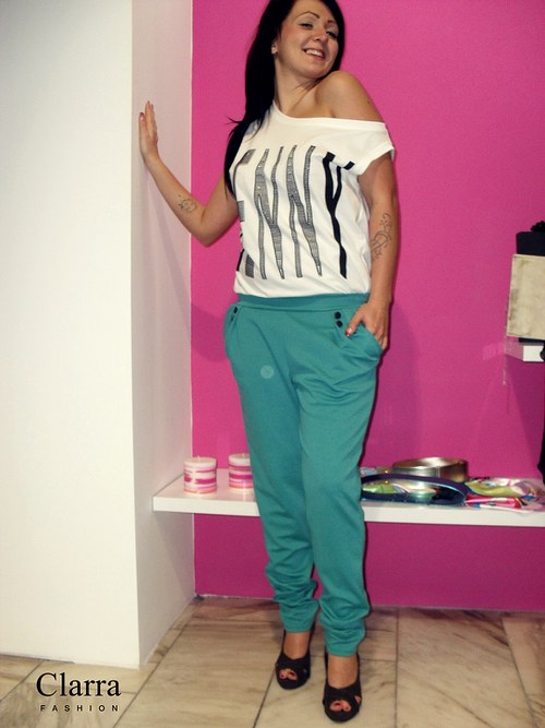 Úpletové kalhoty Clarra — foto 3