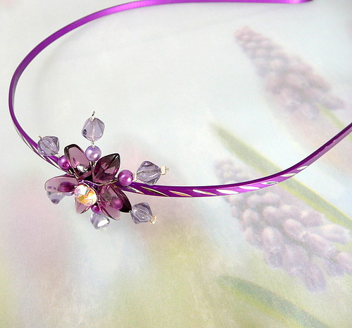 Náušničky . " Violet evening " — foto 3
