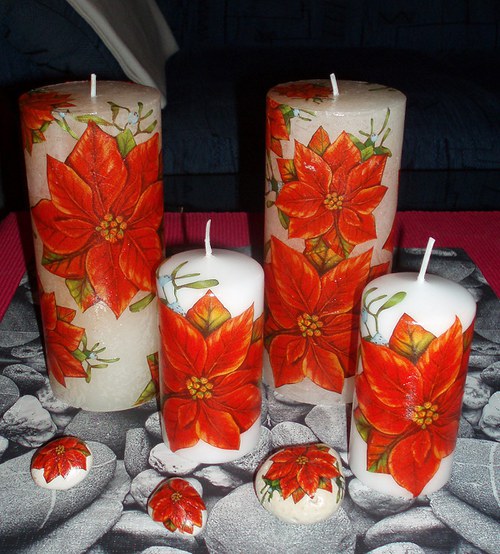 Oblázek s vánoční hvězdou — foto 3