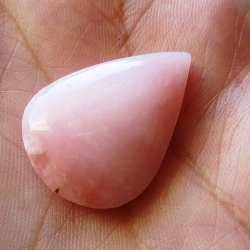 Růžový opál - Peru kabošon č.3 — foto 2