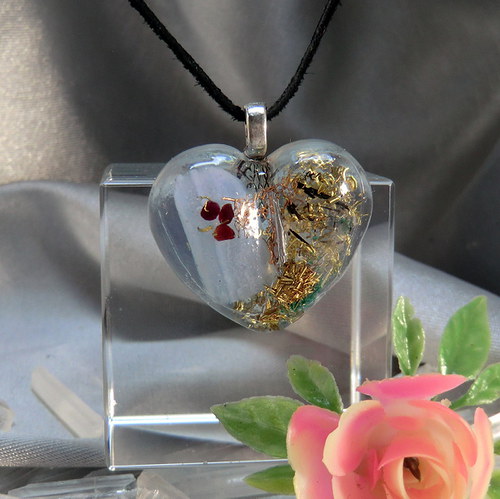 Orgonit * Magické srdíčko (3) s chalcedonem — foto 6