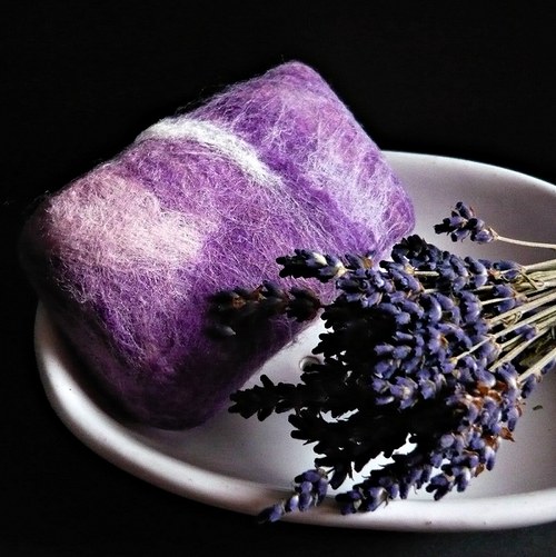 Plstěné mýdlo - Lavendel — foto 2