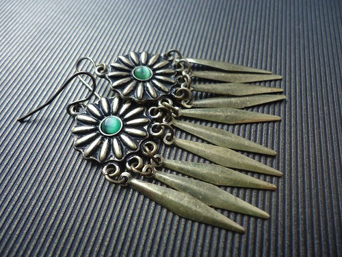 Náušnice " Green Eye " — foto 2