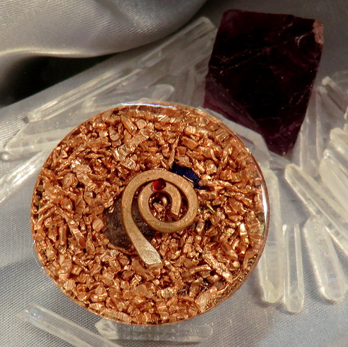 Osobní orgonit (13) - Polokoule 4cm - Lapis — foto 4