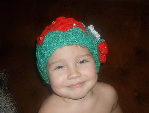 Jahůdka - háčkovaná čepička — foto 3