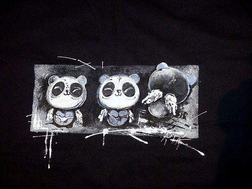 Triko "pandí", S, rezervace — foto 2