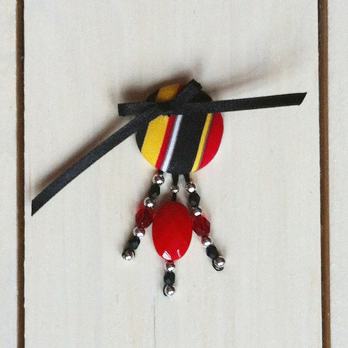 Buttonková brož No.1 pekelně žhnoucí *Výprodej* — foto 2