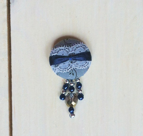 Buttonková brož Francouzské panství *Výprodej* — foto 2