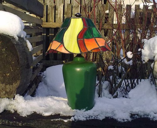 Vitrážová lampa tiffany — foto 2