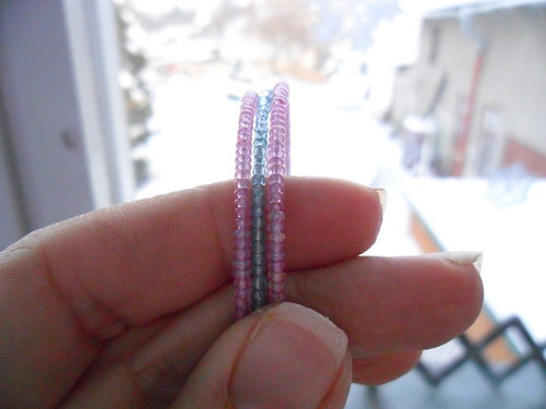 Dětský náramek - blue pink romance — foto 2