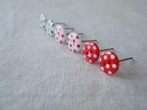 Naušničky "Buttons" - 3 páry! — foto 2