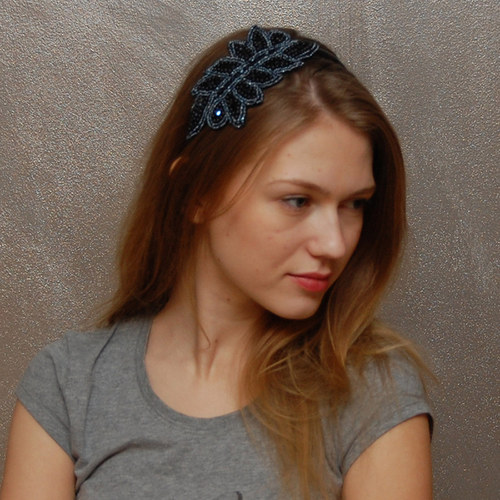 Julietta černá ... čelenka AKCE!!! — foto 2