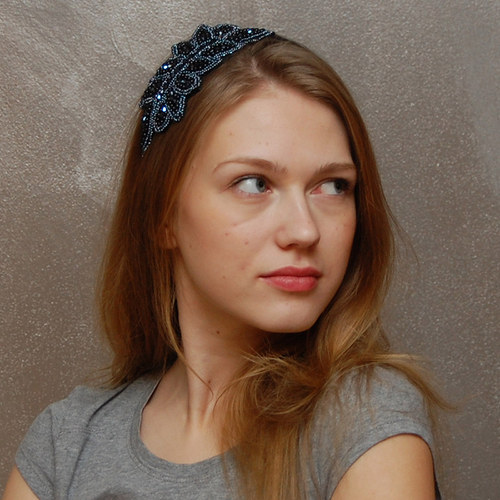 Julietta černá ... čelenka AKCE!!! — foto 3