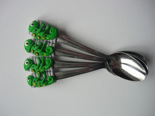 Čajová lžička - chameleon - rezervace — foto 2