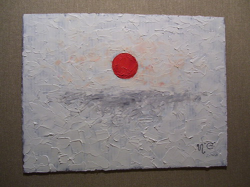 Zimní slunce . Olejomalba — foto 2