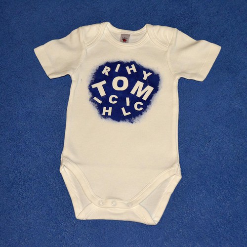 Dětské body s modrými písmenky - TOM — foto 2