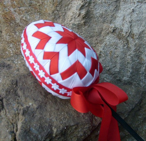 SLEVA!!! Velikonoční vejce červenobílé — foto 2