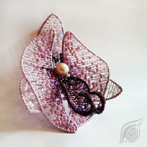 Orchidea (brož/přívěšek) — foto 2