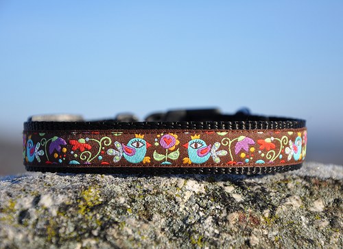 Obojek ptáčkový hnědý 25 - 35 cm — foto 3