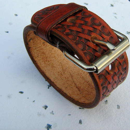 Náramek Biker Boy 30 - saddle tan — foto 3