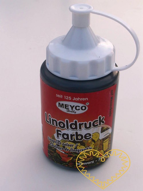 Černá barva na linoryt - 200 ml — foto 2