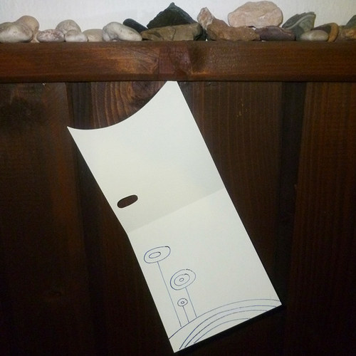 Papírové Přáníčko - modré — foto 2