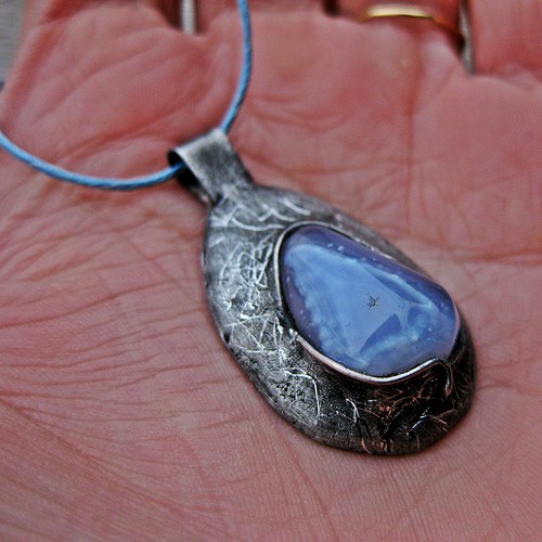 Éterická – náhrdelník s chalcedonem — foto 5