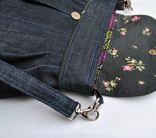 Kabelka -unikko- denim — foto 4