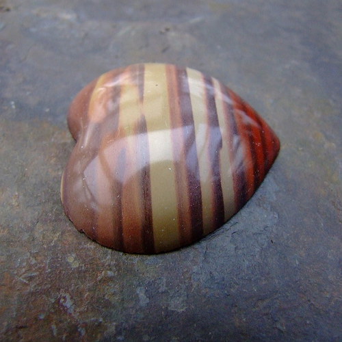 Jaspis zebra, srdce -kabošon č .637 — foto 2
