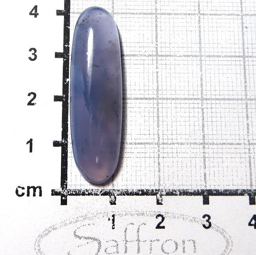 Extra Modrý chalcedon ,kabošon č.5 — foto 2