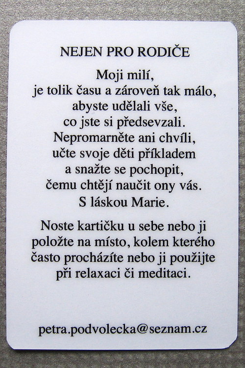 Marie - kartička - energetický obrázek — foto 2