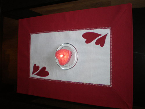 Oboustranný nejen Valentýnský ubrousek — foto 2
