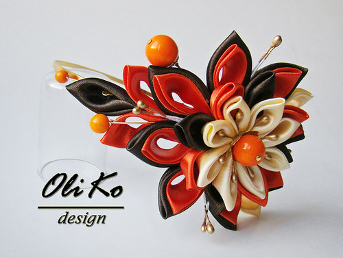 Čelenka kanzashi — foto 2