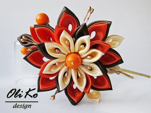 Čelenka kanzashi — foto 3