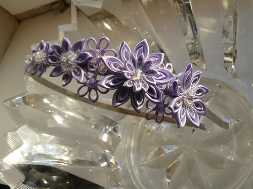 Kanzashi čelenka Radmila — foto 5