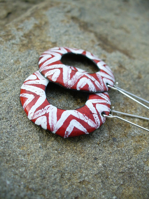 Smaltované náušnice — foto 3