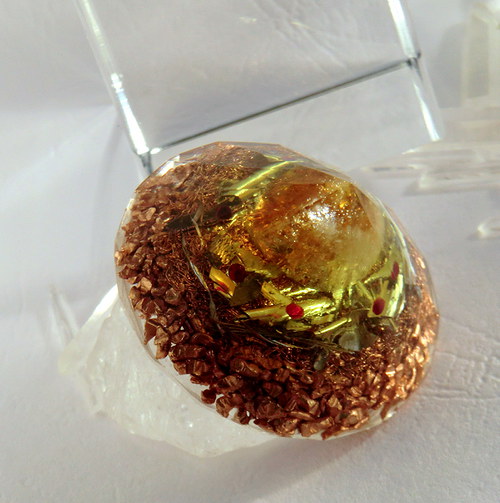 Orgonit 2 *DIAMANT* Citrín* Pentagram — foto 4