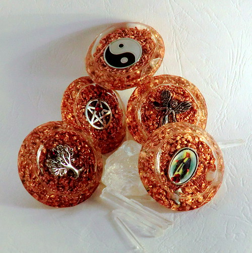 Orgonit 2 *DIAMANT* Citrín* Pentagram — foto 6