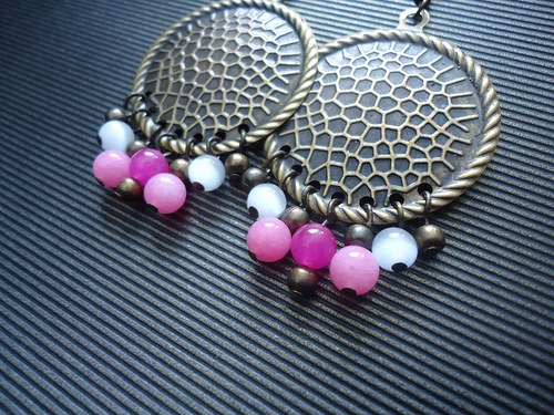 Náušnice "Ethno pink" — foto 4