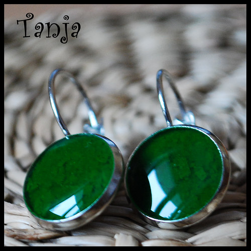Zelené křídové náušnice — foto 2