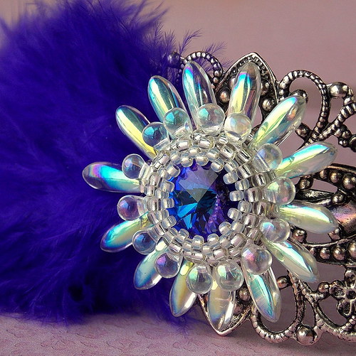 Ultraviolet Lady - čelenka na přání... — foto 3