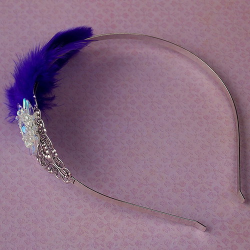 Ultraviolet Lady - čelenka na přání... — foto 6