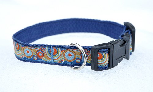 Obojek vesmírný modrý 25 - 35 cm — foto 3