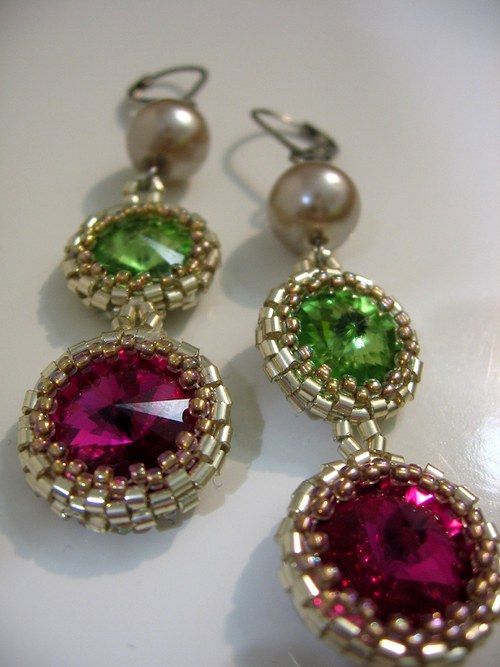 Swarovski zeleno - růžové — foto 3