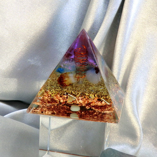 Orgonit Pyramida OBJ * Fialka * — foto 2