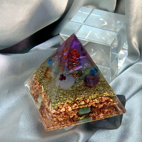 Orgonit Pyramida OBJ * Fialka * — foto 5