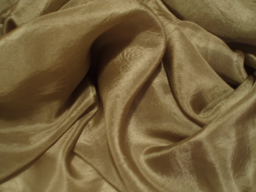 Hedvábný pléd- khaki — foto 4