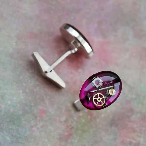 Manžetové knoflíčky /violet/ — foto 2