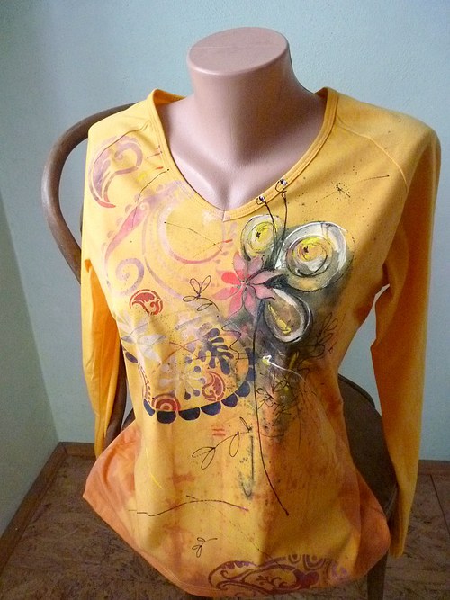 Triko "motýl v paisley", vel L — foto 2