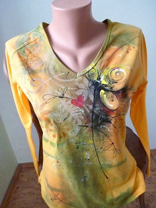 Triko "motýl v paisley", vel M — foto 2